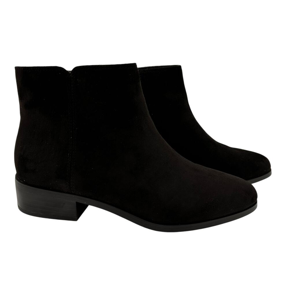 J. Crew Black Women's Suede ZipAnkle Booties Size 8